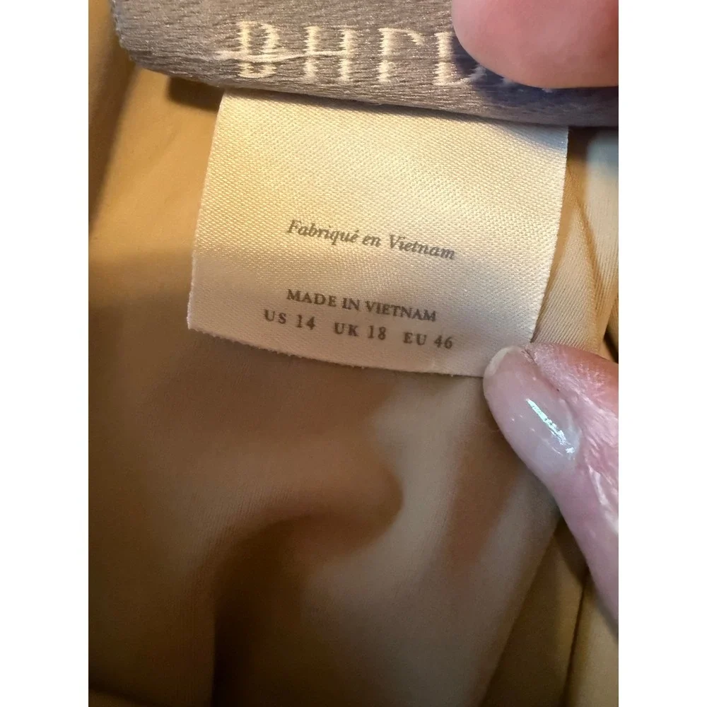 BHLDN Goldie Ombre Sequin Mini Dress Womens 14 Rose Gold Event Wedding NYE READ!